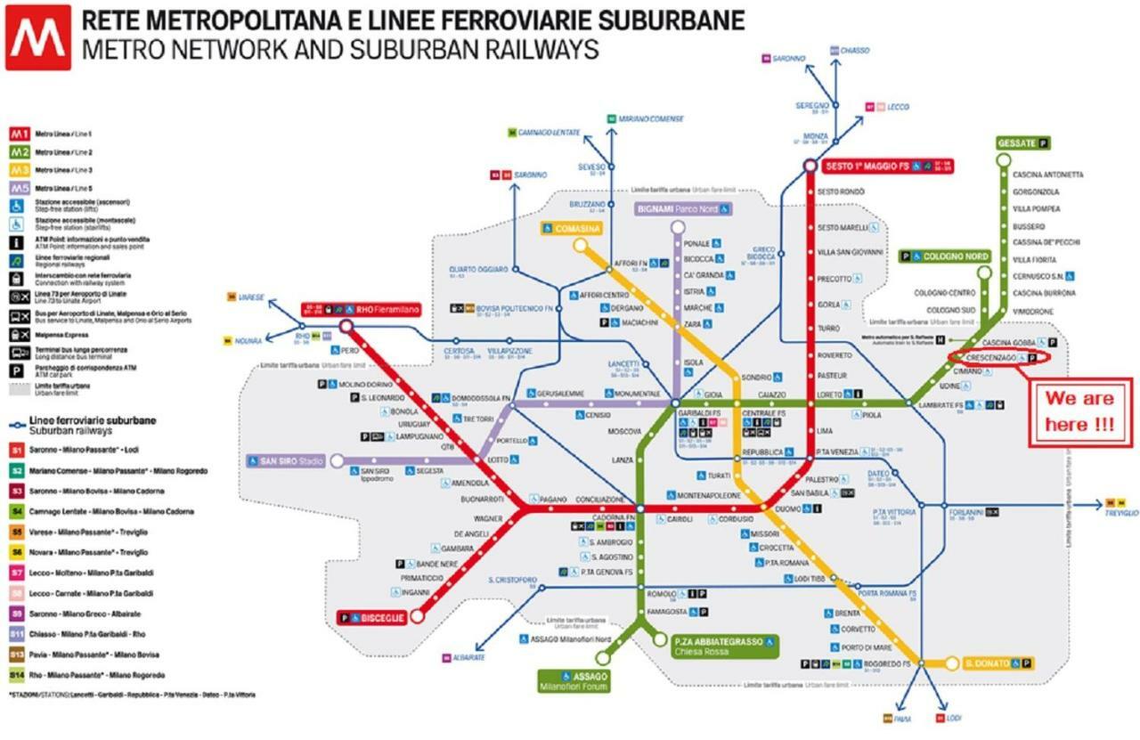 Appartamento Palmanova Vicino Alla Metropolitana 米兰 外观 照片